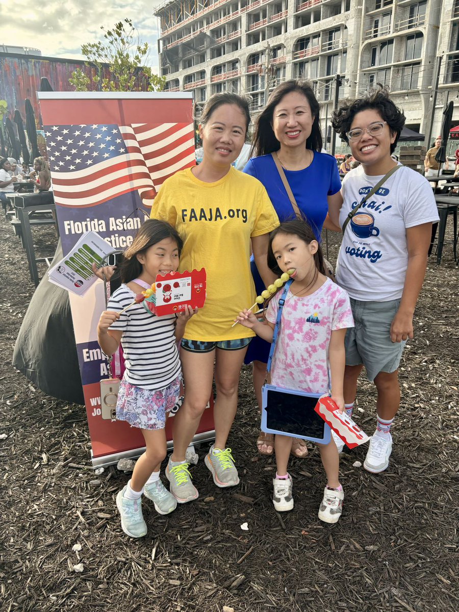 FAAJAFlorida's tweet photo. 10-19-24: FAAJA South Florida Board members attended the Yuzu Boba Voting Event at Smorgasburg in Wynwood, Miami. https://t.co/GJ7TYK25no