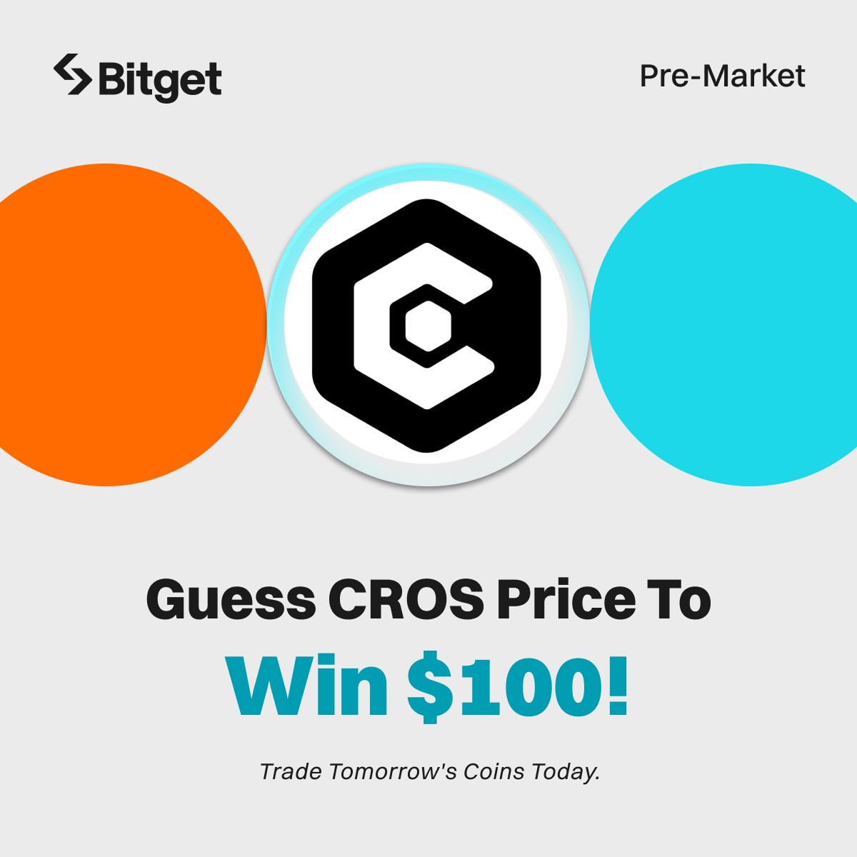 bitget's tweet photo. Only 3⃣ days until $CROS @CrosWorlds spot trading goes live! What’s your price prediction? 

👀 Current pre-market price: $0.19

Guess the highest $SCR price in the first 24h on #BitgetSpot for a chance to win $100!

🔮 Drop your guess in the comments
🔮 Follow @bitgetglobal & RT
🔮 Closest guess wins $100 in CROS