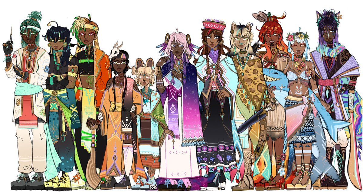 Mauh33n's tweet photo. Natlan redesign line up repost 
Racism will be hidden and you will be blocked !
#ororon #olorun #mualani #mavuika #xilonen #chasca #citlali #kachina #iansan #ajaw #kinich #ifa #genshin #genshinimpact https://t.co/fRL0xBVpFB