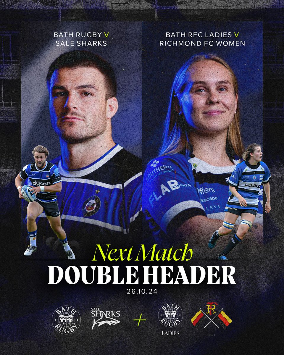 BathRugby's tweet photo. After back-to-back wins on the road, Bath Rugby are returning to The Rec next weekend! 🔵⚫️⚪️

After our previous sell-out at The Rec, secure your seats today for the return of our Double Header 🎟👉 https://t.co/CvtsZL3cXn https://t.co/wKb2Jp8z1W