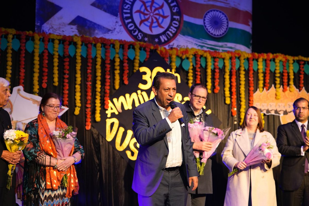 FoysolChoudhury's tweet photo. Honored to have been part of the #DusherraFestival and Scottish Indian Arts Forum’s 30 year anniversary celebrations at the Carlton Hill, Edinburgh.

A wonderful evening filled with vibrant culture, arts, and community spirit. 

@siafscotland https://t.co/4HGD401J4e