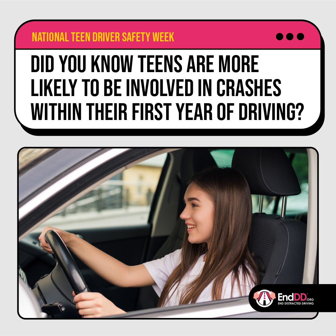Driving is freedom, but safety comes first! Teen drivers are at the highest risk of crashes during their first year on the road. This fact is supported by data from the <a href="/NHTSAgov/">nhtsagov</a>. 
#TeenDriverSafety #safetyfirst #endDD