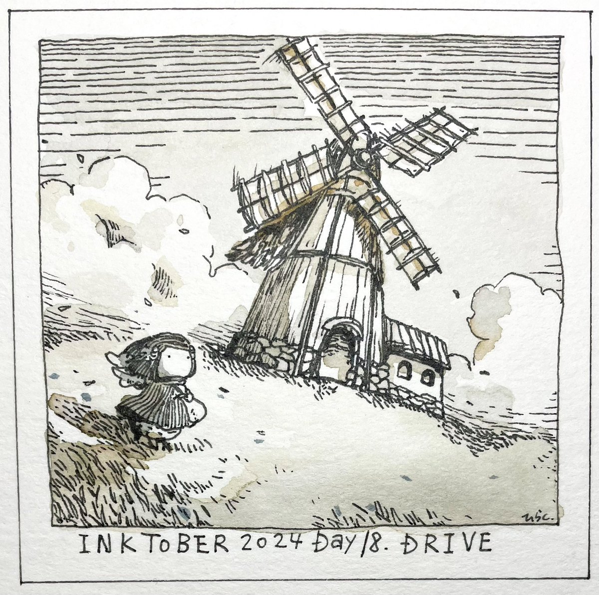 10/18: DRIVE
大きな力が私を駆り立てる。
A great force drives me.
#inktober2024 #inktober2024day18 #Pavot #ペン画