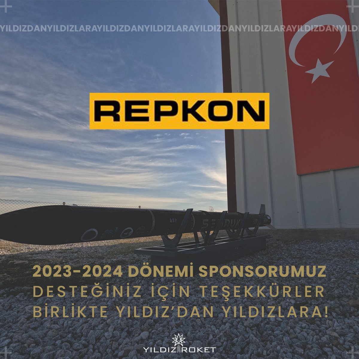 "Ülkemiz adına ne yapabiliriz?" diyerek çıktığımız bu yolda bizleri destekleyen PLATİN sponsorumuz <a href="/Repkon_Inc/">Repkon Inc</a>, Sayın İbrahim KÜLEKÇİ ve Sayın Tevfik Ozan FENERCİOĞLU'na sonsuz teşekkür ederiz.

Hep birlikte "Yıldız'dan Yıldızlara"💫🚀

<a href="/YildizEdu/">Yıldız Teknik Üniversitesi</a> 
<a href="/eyupdebik/">Prof. Dr. Eyüp Debik</a> 
<a href="/ytumaktek/">Makine Teknolojileri Kulübü</a>