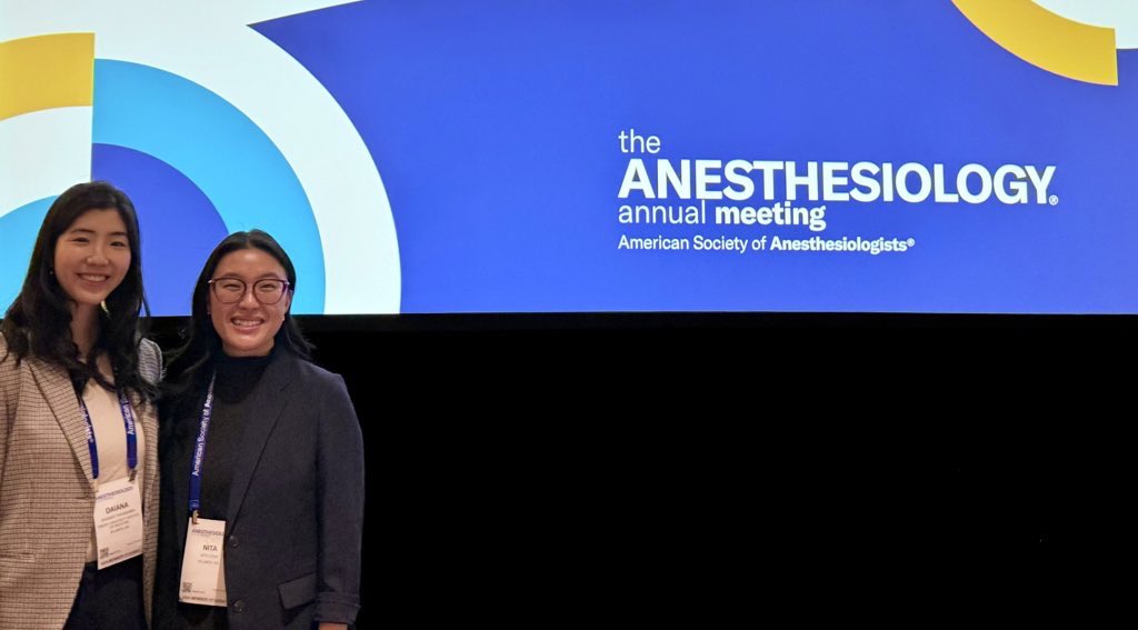 Dr. Anna's -thesia (Woodbury) (@dr_thesia) on Twitter photo 🤝 A huge congratulations to <a href="/EmoryMedicine/">Emory School of Medicine</a> students Daiana Takashima and Nita Chai for their outstanding teamwork on #Kavalactones in #Nociception at #ANES24! 🎉 Their bond, hard work, and matching nails make them a dynamic duo in #Pain research! 💅💫
<a href="/EmoryAnesthesia/">Emory Anesthesiology</a> 🤝 A huge congratulations to <a href="/EmoryMedicine/">Emory School of Medicine</a> students Daiana Takashima and Nita Chai for their outstanding teamwork on #Kavalactones in #Nociception at #ANES24! 🎉 Their bond, hard work, and matching nails make them a dynamic duo in #Pain research! 💅💫
<a href="/EmoryAnesthesia/">Emory Anesthesiology</a>