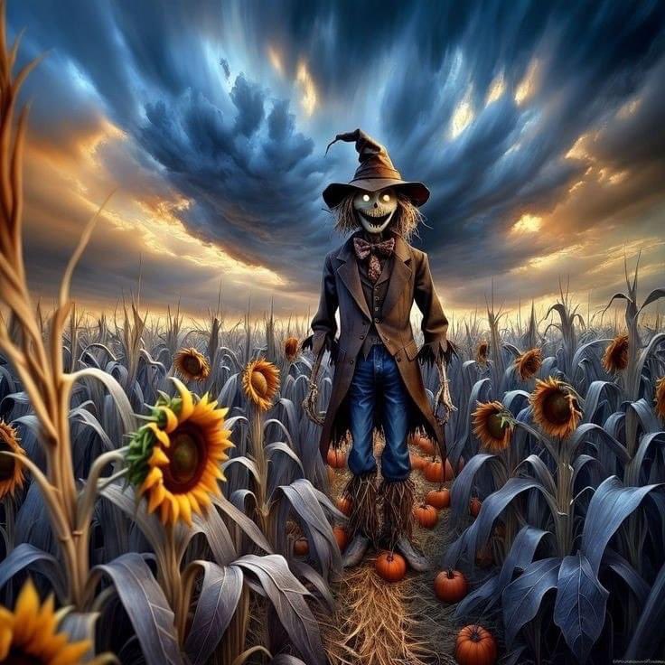 WadeJo8's tweet photo. #SunflowerSunday #ScarecrowSunday https://t.co/CwPKfFYm1C