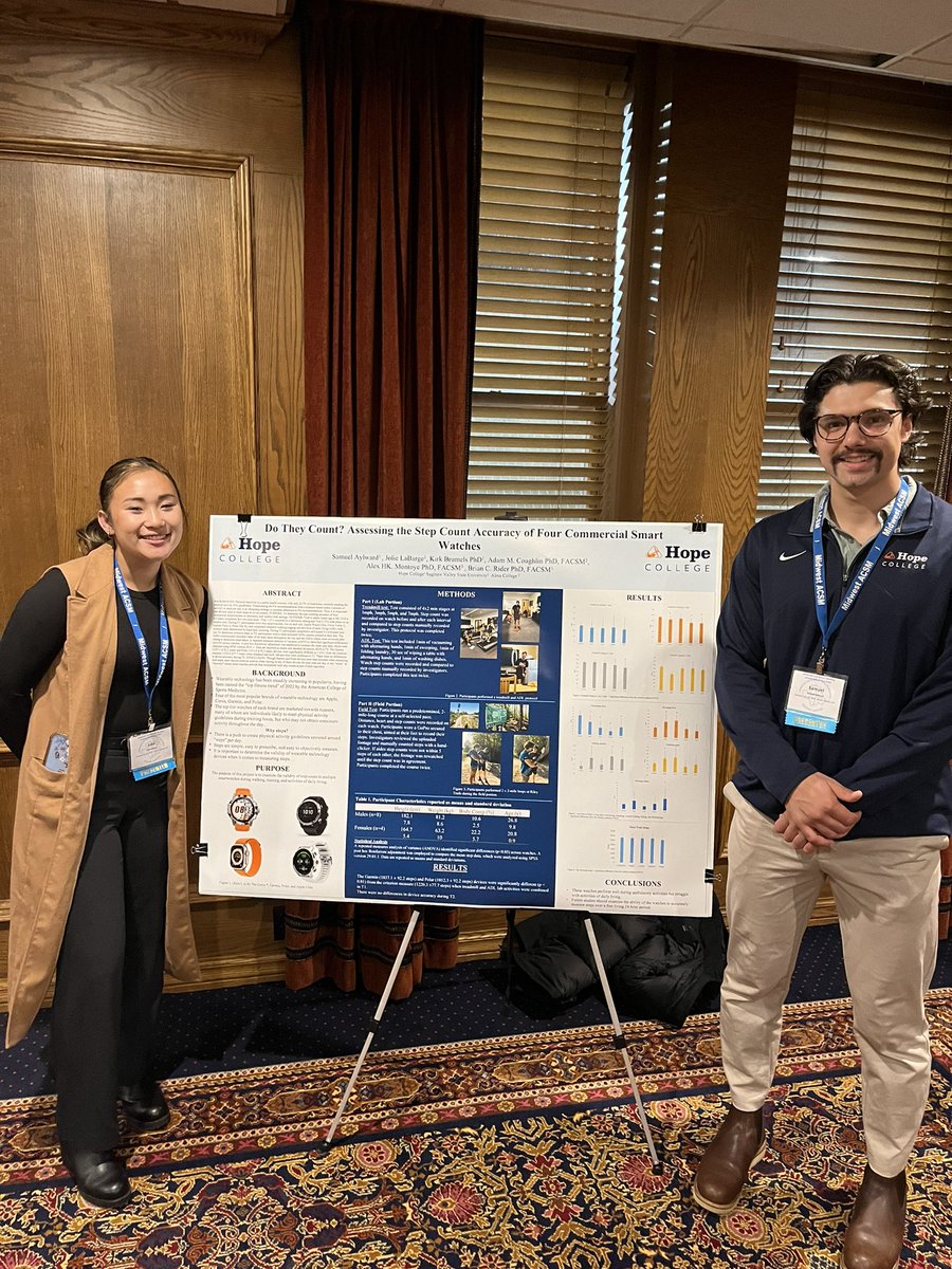 Great <a href="/MWACSM/">MWACSM</a> conference. My <a href="/HopeKinesiology/">Hope Kinesiology</a> students were awesome. And I got to present our paper on lactic acid with two good friends. Drs Scott Conger and <a href="/AlexMontoye/">Alex Montoye</a> <a href="/HopeCollege/">Hope College</a>