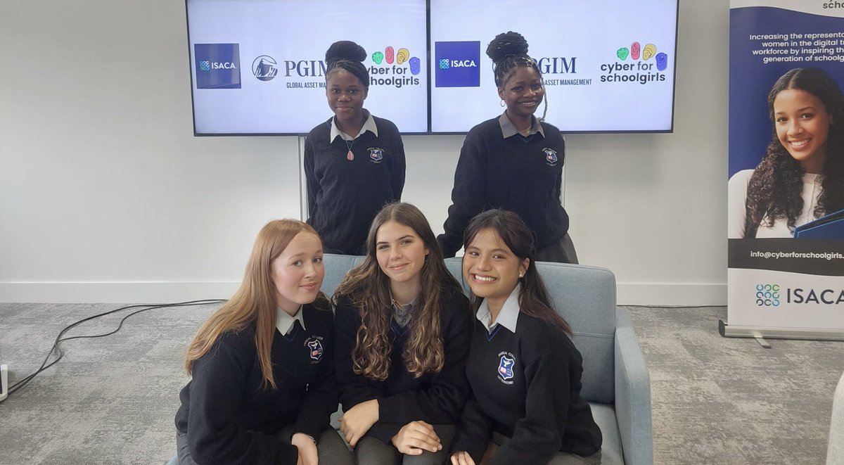ErrigalCollege's tweet photo. Cyber for School Girls 👾

On Thursday, several students from our TY ‘Girls in STEM’ class visited PGIM Ireland as part of their #CyberforSchoolGirls and #SheLeadsTech event 🖥️ 

Thank you to all involved! 👏

#WeAreDonegalETB
#PGIM #isaca https://t.co/OHzGwFZPaG