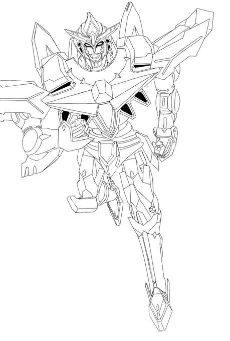 指描きなのに無駄に線画頑張ったの褒めてくれ 