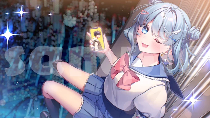 【お知らせ】shitai様、sesaml様、和様による【twinkle night city lights Remix】のイラストを担当させていただきましたとても素敵なRemixなので是非ご視聴ください～～～～～～! 