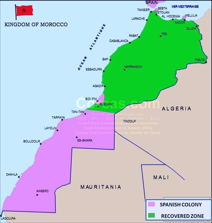 BreikaBeiba's tweet photo. #Morocco recovered its occupied territories from 1956 to 1975/79:
Phase1: North&center 1956
Phase2: Tarfaya Guelmim TanTan Tata...1958
Phase3: Ifni 1969
Phase4: former #WesternSahara territory 1975/79
Please tell the above to #4thCommittee public
#SaharaOccidental
#UNGA79 https://t.co/H4dpxtFdb8