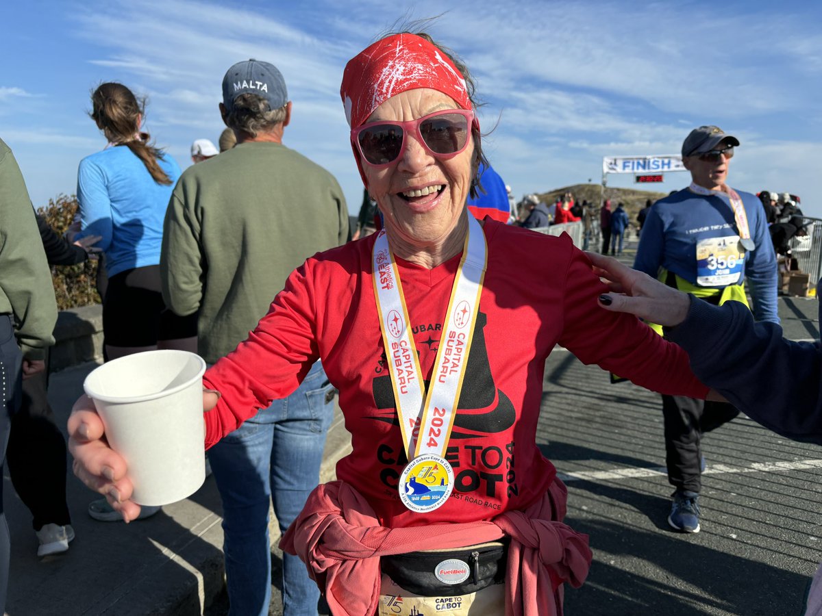 Heather Barrett (@barrett_heather) on Twitter photo #capetocabot2024 queen #florencebarron age 86, finishes another great race! <a href="/CanadianRunning/">Canadian Running</a> <a href="/NLAthletics/">NLAA</a> <a href="/athleticsNE/">AthleticsNorthEast</a> #capetocabot2024 queen #florencebarron age 86, finishes another great race! <a href="/CanadianRunning/">Canadian Running</a> <a href="/NLAthletics/">NLAA</a> <a href="/athleticsNE/">AthleticsNorthEast</a>