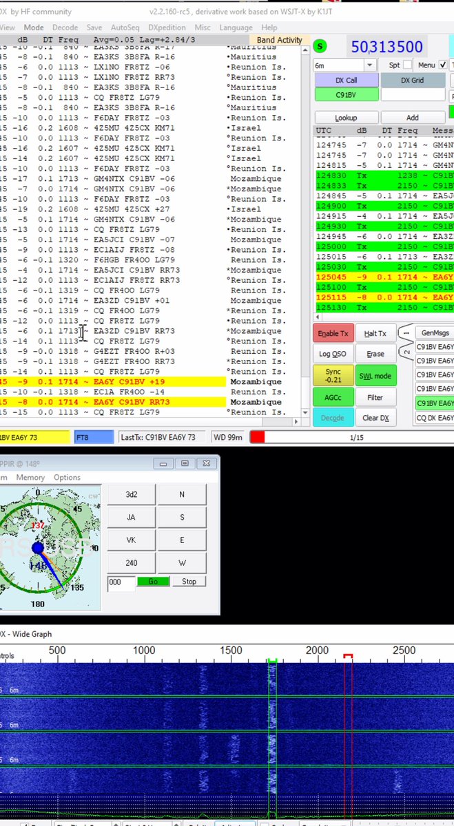@C91BV comming strong on @50Mhz  under #TEP #Propagation GL all de <a href="/ea6yankee/">EA6Y Biel</a>