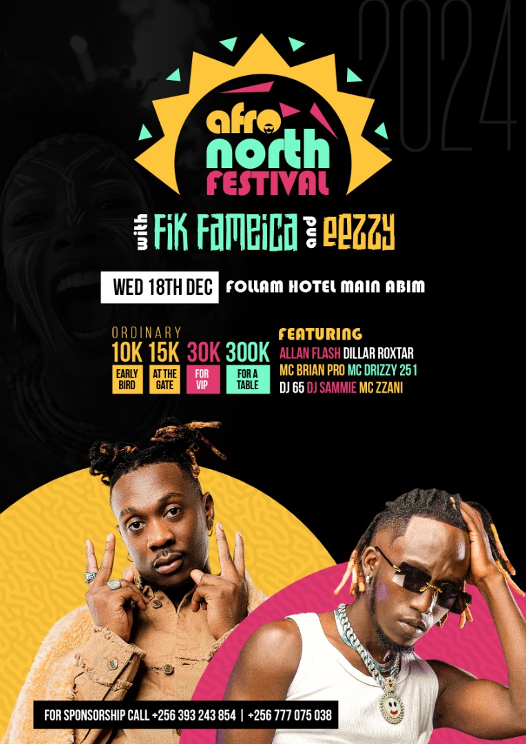 For the first time in history... Biggest central artist <a href="/FIKFAMElCA/">🤴🏿FIK FAMEICA 🦍</a>  set to perform in #Abim ft <a href="/eezzymusik/">EeZzy Music</a>  and many home acts. Let's come meet at Follam hotel on 18th December 
<a href="/GreatstevensUg/">Great Stevens</a> @akididuke <a href="/DwonEthur/">Abim Voice</a> <a href="/B4SGplbzIgQai48/">Francis Lowoth Okori</a> <a href="/Drizzy251Mc/">Mc. Drizzy 251 🇺🇬</a> <a href="/Omeri_meri/">Okello Omeri-meri</a> <a href="/Testimonyrichi/">TESTIMONY</a> <a href="/Fran/">Francisco J. Seva</a>