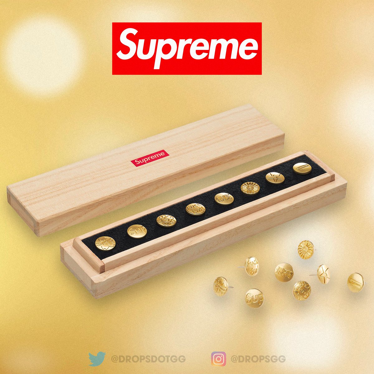 Supreme x CDW Push Pin Set 🔥 Expected to release for Week 10 as