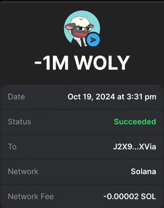 alpauser's tweet photo. 🚨 Don’t say a word. Just drop your $SOL address & hit that RT button 📌
The first 500 get in on this! You’ll thank me later 😉 Big things coming. $WOLY
👋 MUST FOLLOW 🤖 @alpauser
🔃 RT, Like, & Tag your friends
👑 Don’t miss out!
#SOL #Airdrop #Crypto #WOLY #Giveaway https://t.co/z2WxegfPas