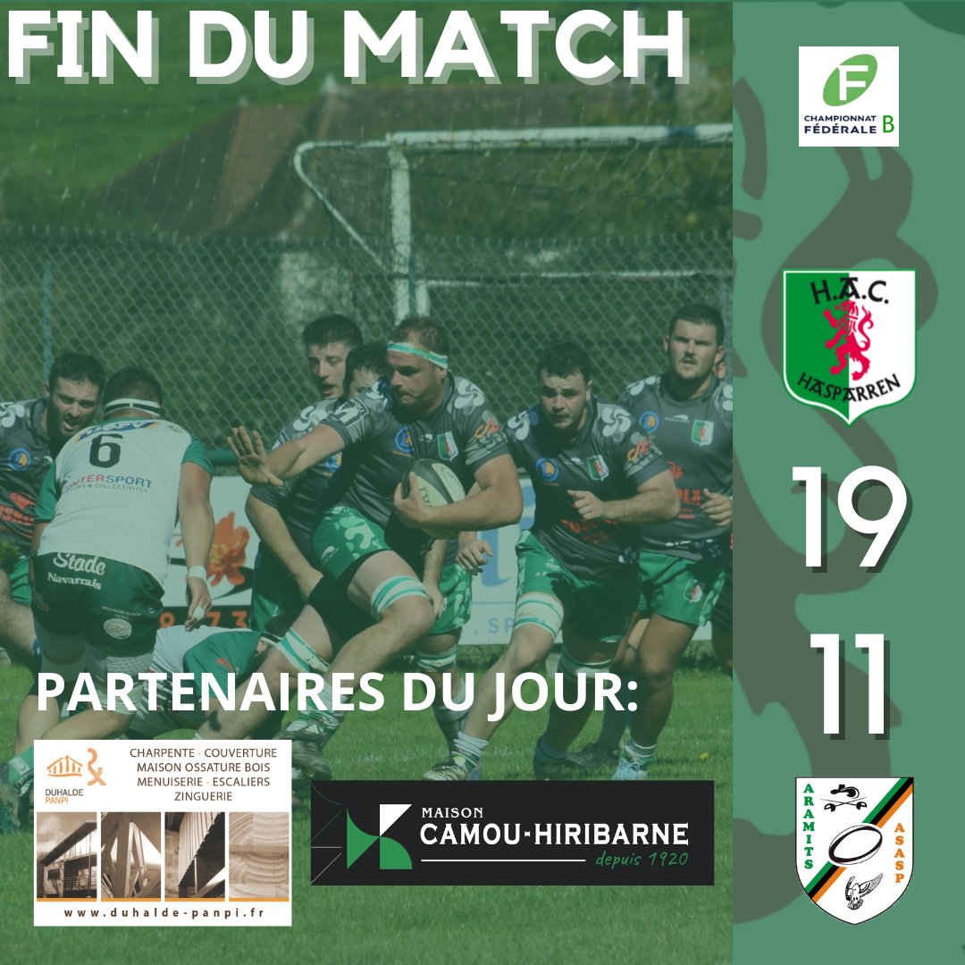 🚨 Premier résultat du jour, la Réserve s'impose à Xapitalia. #Rugby #AtxikPerdiak 🟢⚪️
