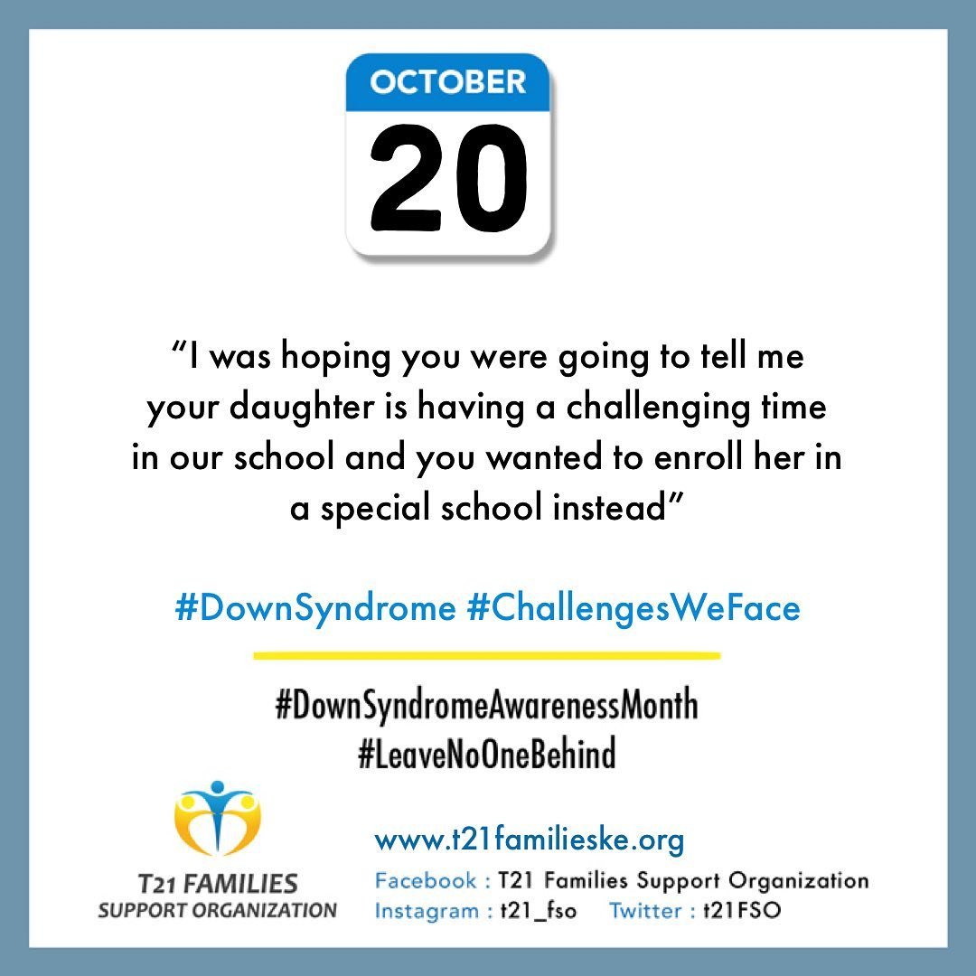 T21FSO ( Down Syndrome - Kenya) tweet media
