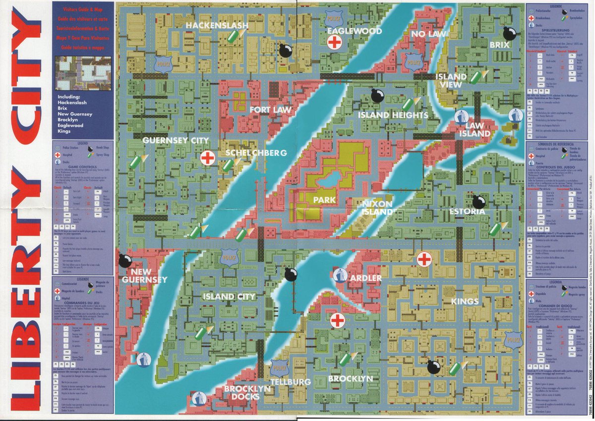 JonathanTC10's tweet photo. @ObbeVermeij  Still surprising that the 2D era of #GTA had the islands of Liberty City pointing in an angle just like New York City whereas the later renditions of Liberty City didn't do that, are you able to explain it Obbe at least for #GTA4 ? https://t.co/4lvvsg8RnW