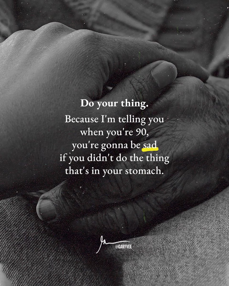 garyvee's tweet photo. My friends please let this be the post that finally pushes you to the action you’ve been sitting on, the quitting of a horrible job, the bad relationship, the bad behavior that’s hurting you or let this post be the start of something, the content you really want to post, the start up you wanted to start, the asking out of someone you like … let this be the PUSH!!!!

PS : text me for any follow up questions at 📱:1-212-931-5731