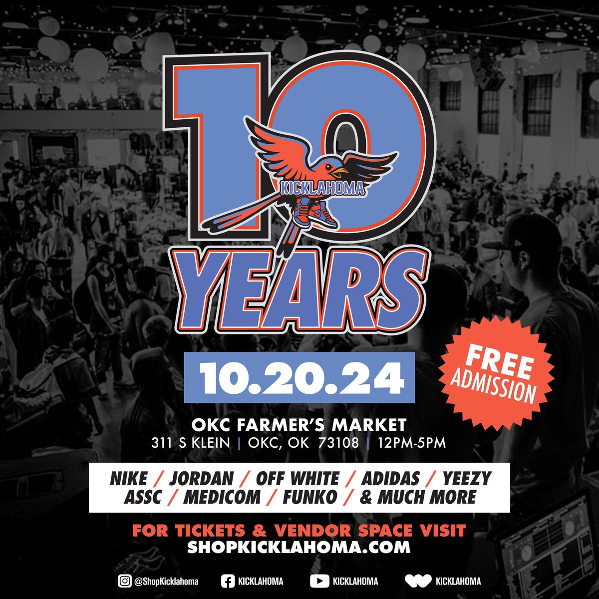 Kicklahoma's tweet image. Today. Come thru. ShopKicklahoma.com