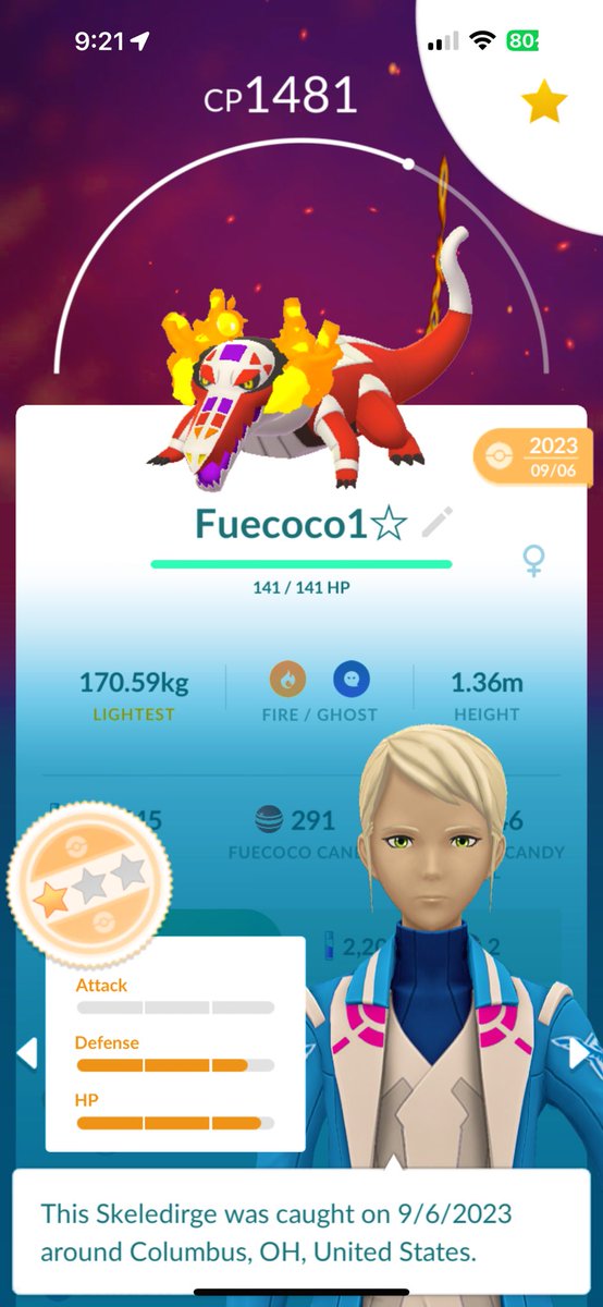 josephcup18's tweet photo. Hands-down, one of my favorite. #R1.  #PVPIV.  #Flexing.  #PokémonGO. #pvp #GBL https://t.co/rYsmTXmr5B