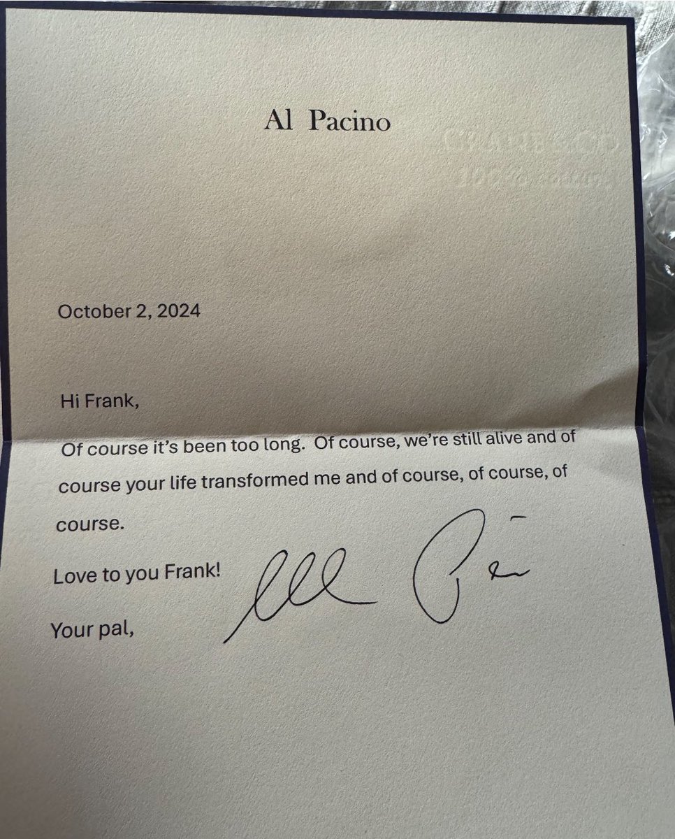 Thanks Al for your thoughtful gesture <a href="/bestofpacino/">best of al pacino</a> May you enjoy your senior years in comfort, peace &amp; good health. 

🎶 Can I see your soul through the windows of your eyes?
Of course, of course, of course🎶
❤️