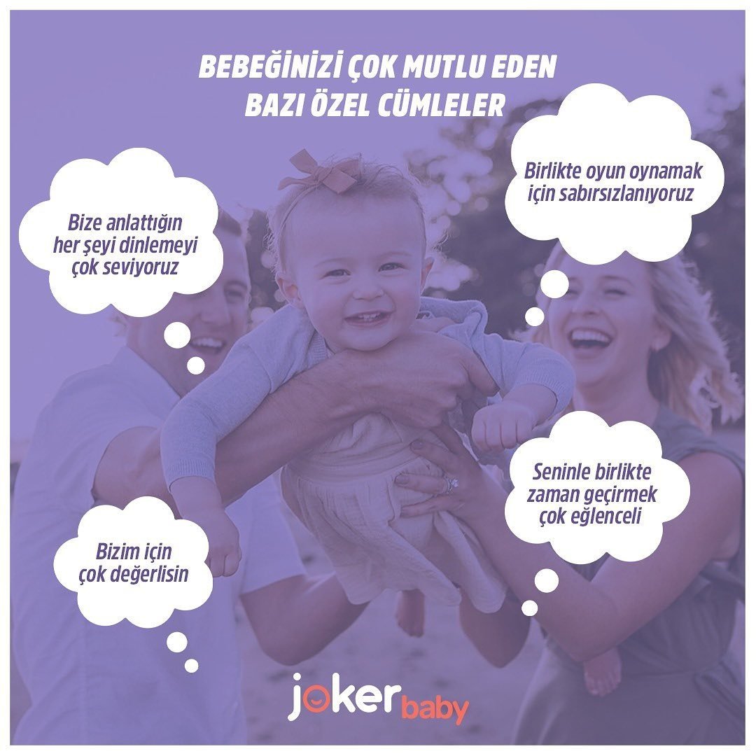 Bebeğiniz ile aranızdaki bağı kuvvetlendirecek cümlelerin olduğunu biliyor musunuz? 😍

Kelimelerin gücüne inanın. Hem sizin hem de bebeğinizin günü güzelleşsin 💜

#JokerBaby #SevdiğiniGöster #annebebek #annelikhalleri #bebekhalleri