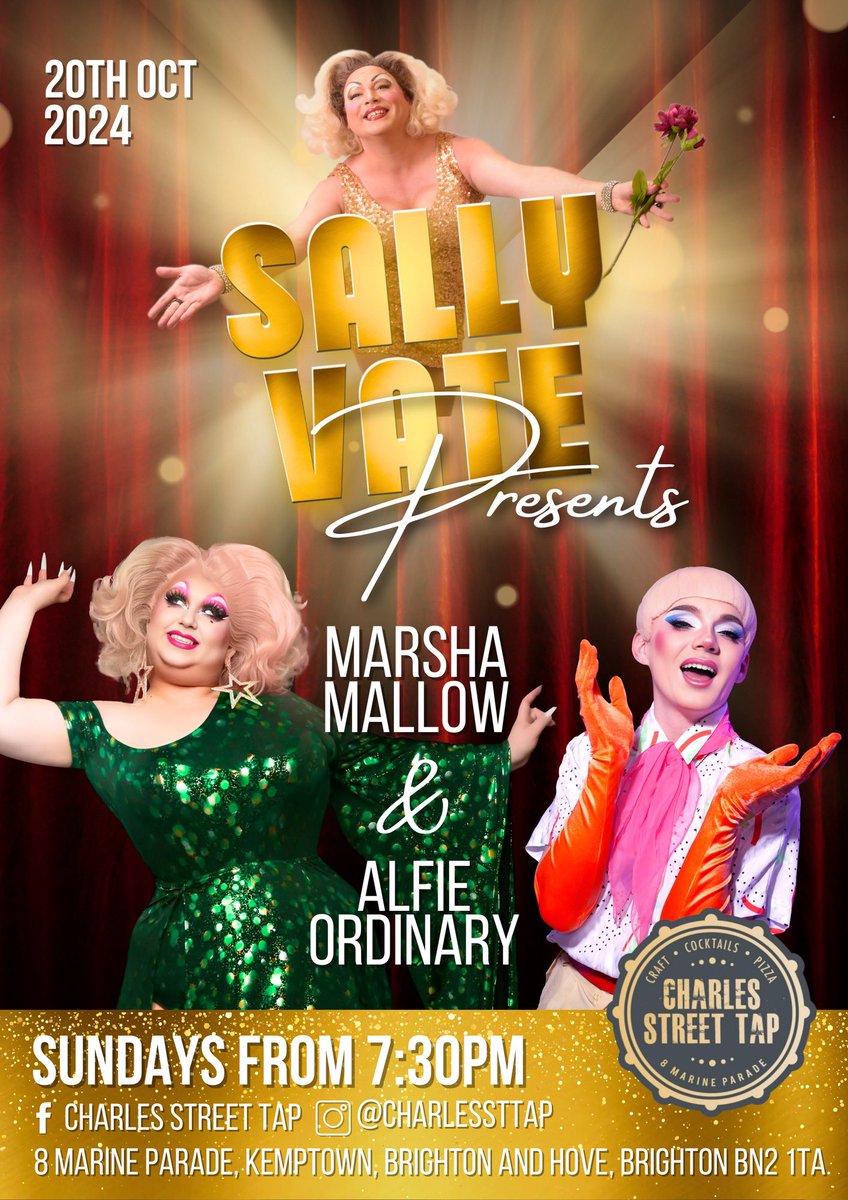 Sally Vate (@sallyv8) on Twitter photo Happy Vate SunDay! 5pm <a href="/QACabaretBar/">The Queens Arms</a> and again at 10:30ish as between the 2 shows, I’ll be at <a href="/CharlesStTapBri/">Charles Street Tap</a> for Sally presents 7:30 with 2 fabulous guests, <a href="/MissMMallow/">Marsha Mallow</a> and <a href="/AlfieOrdinary/">Alfie Ordinary</a> it’s gonna be a great day/afternoon/evening Happy Vate SunDay! 5pm <a href="/QACabaretBar/">The Queens Arms</a> and again at 10:30ish as between the 2 shows, I’ll be at <a href="/CharlesStTapBri/">Charles Street Tap</a> for Sally presents 7:30 with 2 fabulous guests, <a href="/MissMMallow/">Marsha Mallow</a> and <a href="/AlfieOrdinary/">Alfie Ordinary</a> it’s gonna be a great day/afternoon/evening
