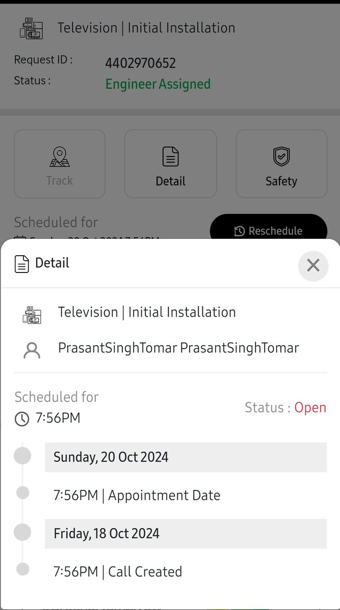 Macroyieldopti5's tweet photo. I can't come, I will come the next day if possible. I want to ask samsung if your engineer cannot come on Sunday Then why are you giving an appointment to the customer.
I was thinking that if I had made a mistake by purchasing a @SamsungIndia TV.
#Samsung https://t.co/1yByow5kxQ