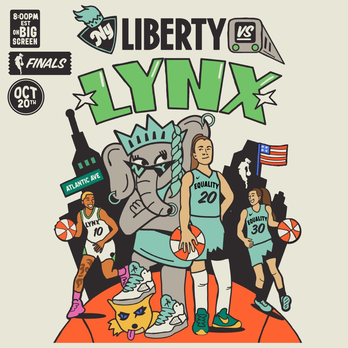 rookiesigns's tweet photo. game day poster for @nyliberty 🗽 https://t.co/D4QyiTiYAx