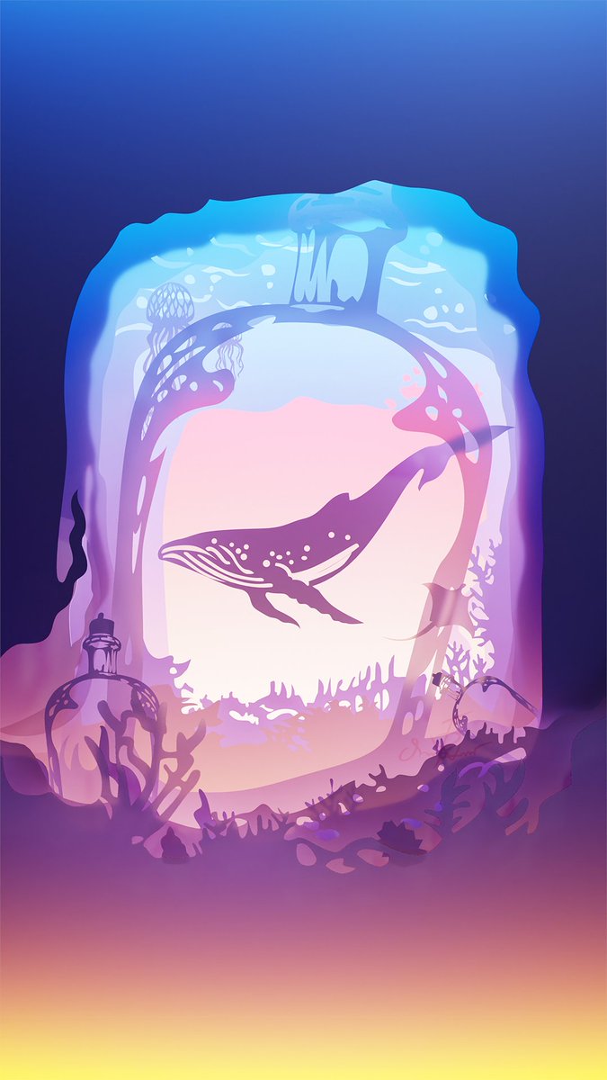 Everyone loves paper cut craft.✂️📄 
🐋
#3D
#3Dblender
#blender
#animal
#Ocean 
#pastel