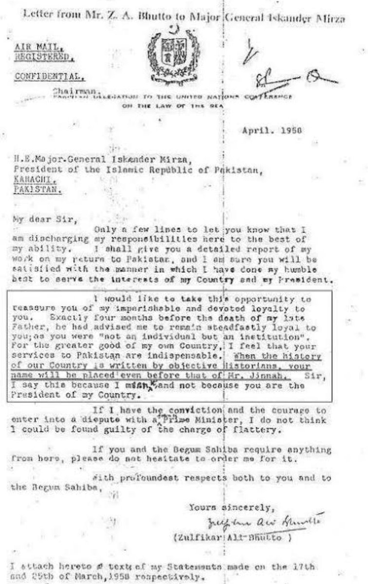 ajpirzada's tweet photo. The full circle that started with Bhutto putting Maj. General Iskandar Mirza before Jinnah and calling Ayub Khan his daddy! 

To each, the same old mistakes! https://t.co/2WcczRwfwF
