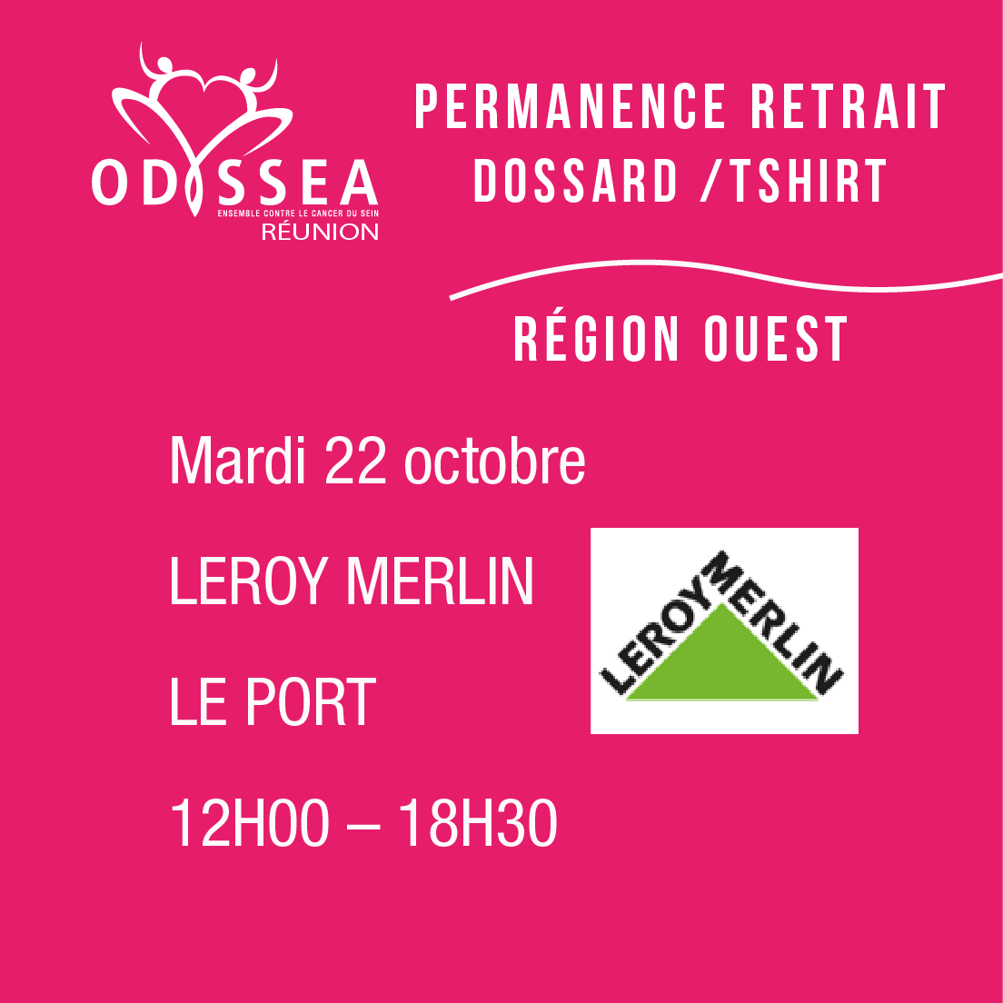 RunOdyssea's tweet photo. Retrait dossards/tee-shirts @OdysséaRéunion @runodyssea 
du 21 au 30 octobre sur toute l'île
Inscriptions possibles sur les permanences dans la limite des places dispo

⚠Aucune inscription aucun retrait dossard/teeshirt possible sur l'évènement #OdysseaRéunion https://t.co/1Iyy1UfYcz