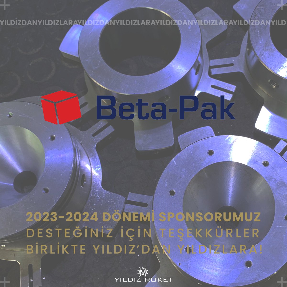 "Ülkemiz adına ne yapabiliriz?" diyerek çıktığımız bu yolda bizleri destekleyen PLATİN sponsorumuz <a href="/betapakmakine/">Betapak Makine A.Ş.</a> , Sayın Tezer KARAYOL ve Sayın Rıdvan ALBAŞ'a sonsuz teşekkür ederiz.  

Hep birlikte "Yıldız'dan Yıldızlara"💫🚀

<a href="/YildizEdu/">Yıldız Teknik Üniversitesi</a> 
<a href="/eyupdebik/">Prof. Dr. Eyüp Debik</a> 
<a href="/ytumaktek/">Makine Teknolojileri Kulübü</a>