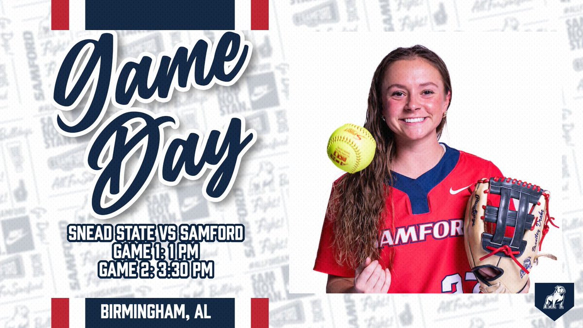 Let's Goooo 🗣️ 

🆚 Snead State
📍 Samford Softball Stadium
🕑 1 &amp; 3:30 pm

#AllForSAMford