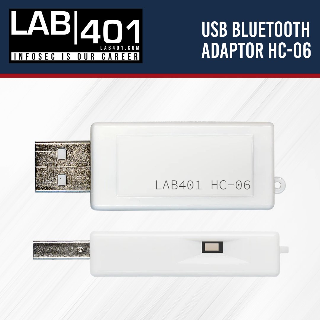 Lab_401's tweet photo. ๐ก Extend your Proxmark's reach with the official HC-06 Bluetooth adaptor.ย https://t.co/zCxQHmS6yT
#LAB401 #pentesting #adaptor #usb #BluetoothAdaptor #Proxmark #HC06 https://t.co/ojGWi3b61Y