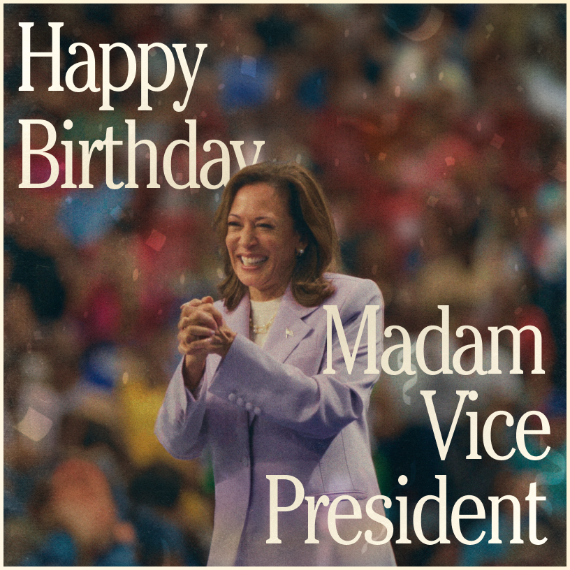 TheDemocrats's tweet image. Happy birthday to our next president!🎈