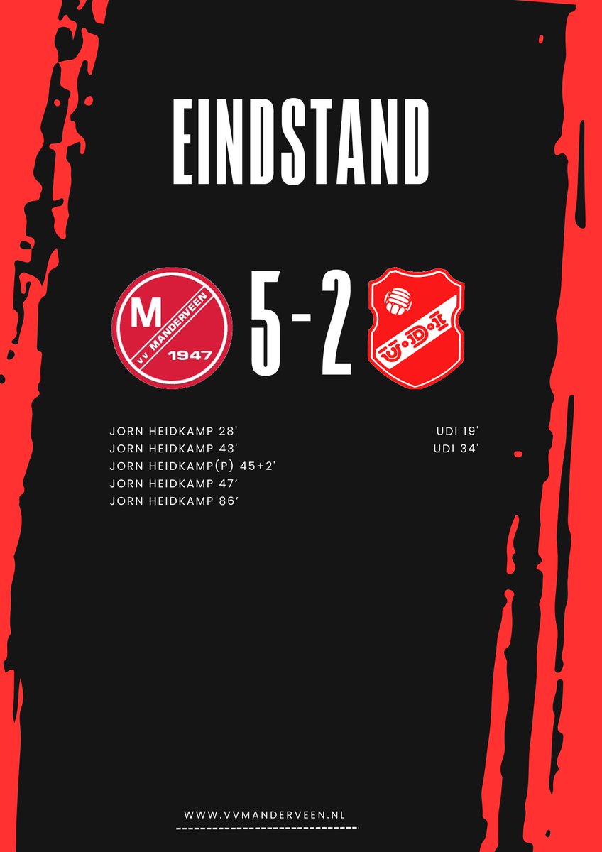 1Manderveen's tweet photo. Manderveen wint ruim van UDI in de Jorn-Heidkamp-show. https://t.co/1BHwu2sT3a
