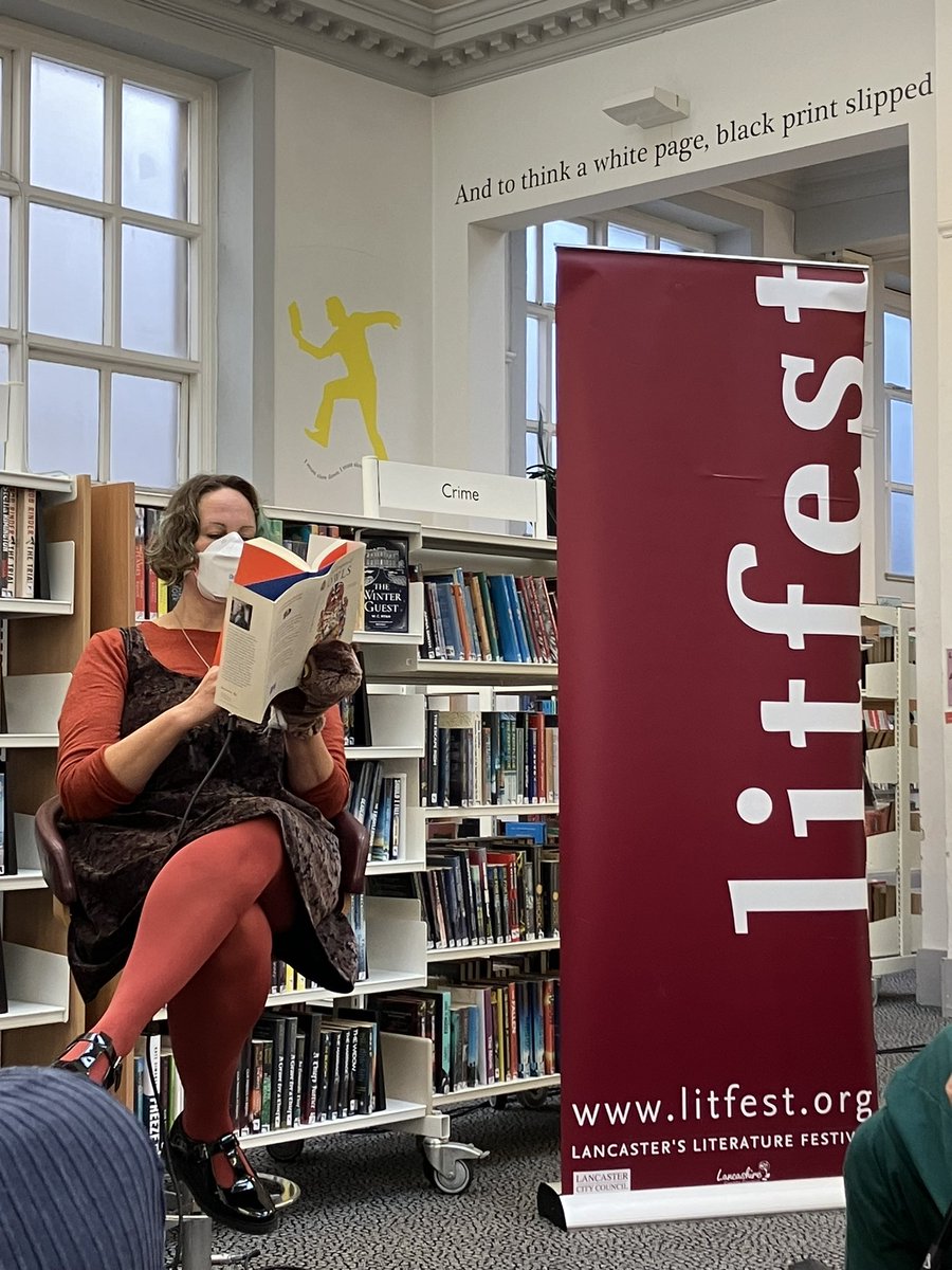 Great event <a href="/Litfest/">Lancaster Litfest</a> listening to <a href="/pollyrowena/">Polly Atkin</a> discussing The Company of Owls. Featuring a soft toy owl!