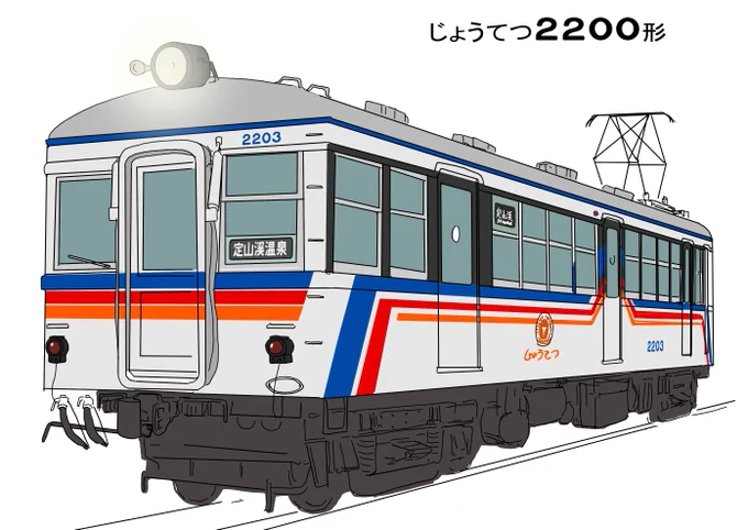 キハ283スーパーいぶりとじょうてつ2200形を描いてた 