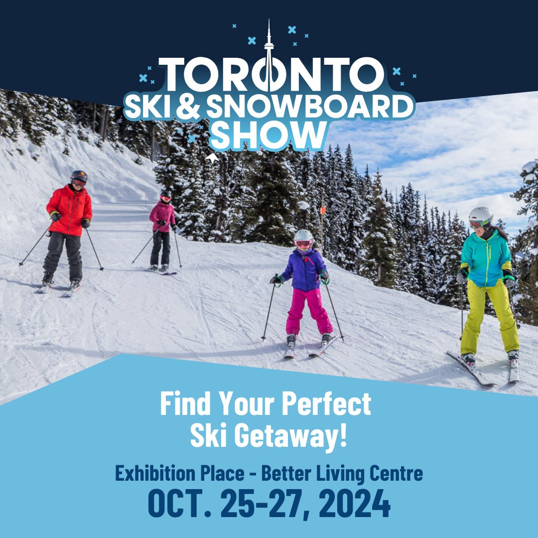 Meet reps from top ski areas across the globe at the Toronto Ski &amp; Snowboard Show and book your dream trip! 🏔️

#SkiVacation #TorontoSkiShow #TravelGoals #TOSkiShow
#SkiSnowboardShow #SkiToronto #SnowboardToronto #TOSnowSports #SkiAndSnowboardExpo #WinterSportShow #SkiON #RideON