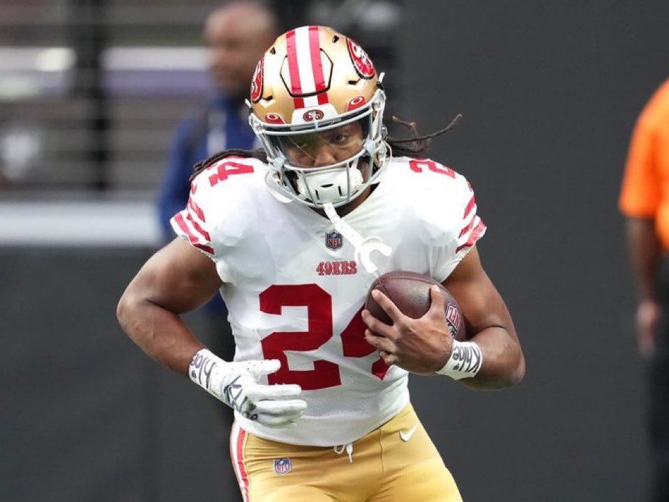 AlexCaruso's tweet photo. BEST Under of the Day.

Jordan Mason Under 61.5 Rushing Yards

❤️ if you’re tailing after our 11-0 NFL Run

5/5 RB1s vs the Chiefs are Under this line and 5/5 had less than 50 Rush Yards with 4/5 going for less than 35 Rush Yards

And Mason needs 62 after a BIG INJURY that kept him in a non contract jersey all week even tho Derrick Henry, Bijan Robinson, Alvin Kamara, JK Dobbins have all gone under

So if none of them had more than 46 yards and everyone besides Henry had 35 or Less how is JORDAN MASON getting 62?

Especially after he didn’t come back into the game last week and was shaking his arm out and then was no contact all week for him

Too many ways this plays can lose today but hats off to him if he gets 20 more Rush yards after injury than any RB to face KC this year 

Best Line: -115 MGM, also 61.5 on Underdog

60.5 line on almost every other book is still playable if Derrick Henry is best RB at 46 yards