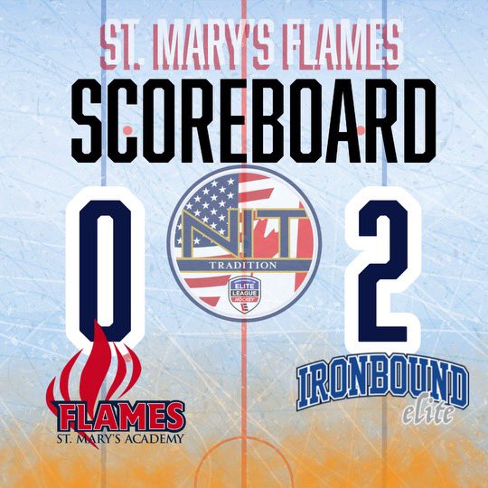 Two quick goals in the start of the game sealed the fate for our 🔥Flames🔥 hard fought game! Great tourney!!! #smaprepflames #nittraditiontournament