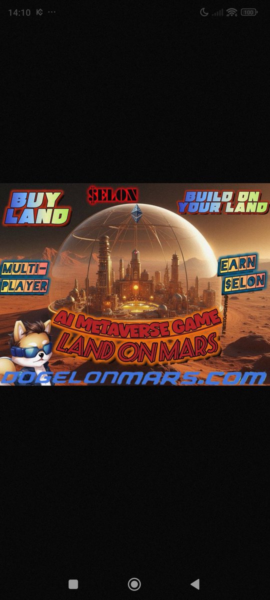 ElJose330725980's tweet photo. @cryptocom #DogelonMars
#Landonmars
#Elon
#Mars
#mfoundation
#Longevity
#dogelonwarriors
#DogelonAmbassadors
#Bullrun
#Cryptocom
#Tothemars https://t.co/EyuVsa1PYI