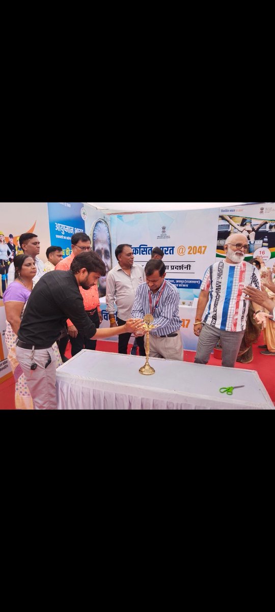 KotaNigam's tweet photo. CBCROJaipur द्वारा कोटा के प्रसिद्ध दशहरा मेला में आयोजित की जा रही विकसित भारत @2047 प्रदर्शनी का शुभारंभ आज कोटा दक्षिण विधायक संदीप शर्मा एवं कोटा जिला प्रमुख मुकेश मेधवाल द्वारा फीता काटकर एवं दीप प्रज्वलित कर किया गया
 @SbmPmu @LSG_Rajasthan @SwachSurvekshan @SwachhBharatGov https://t.co/ke4zE5R0OY