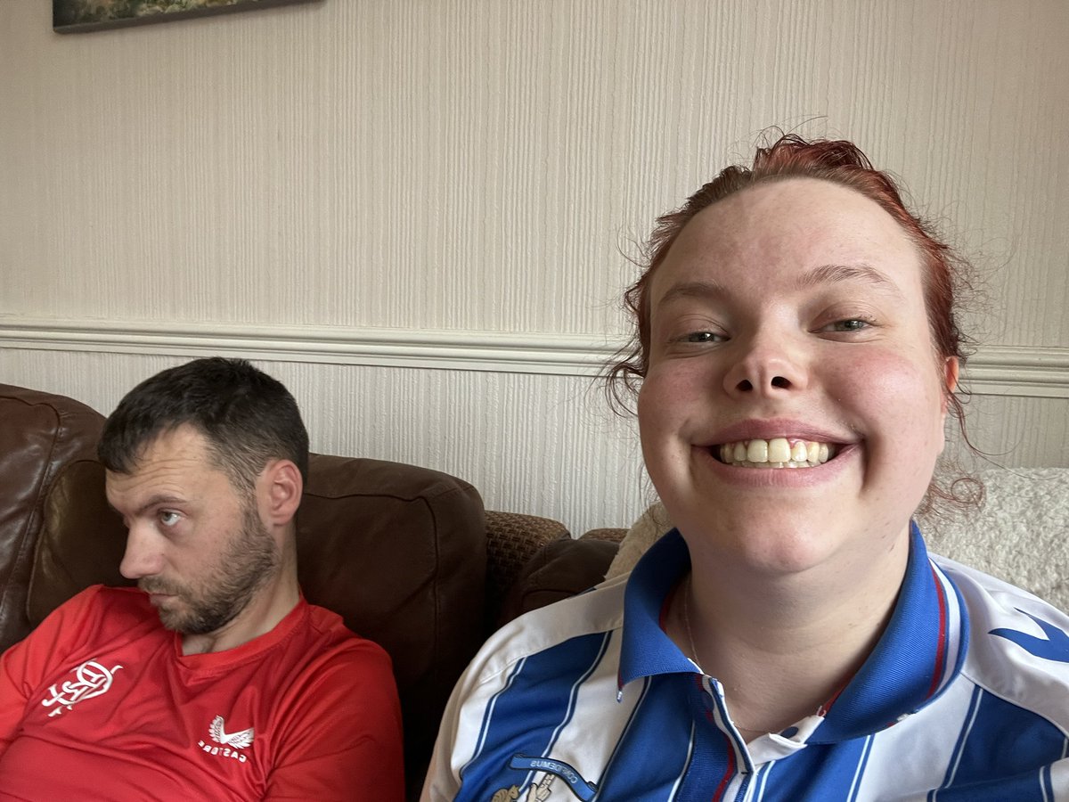Brilliant result today, boyfriend doesn’t agree 😂

I Perforated a disc in my lower back this week and pretty sure I’ve done more damage celebrating the goal 😂

Thought the whole team played well but for me  <a href="/lyons_brad_7/">Brad Lyons</a> and <a href="/CorrieNdaba/">Corrie Ndaba</a> were outstanding!!
<a href="/KilmarnockFC/">Kilmarnock FC</a> 💙🤍