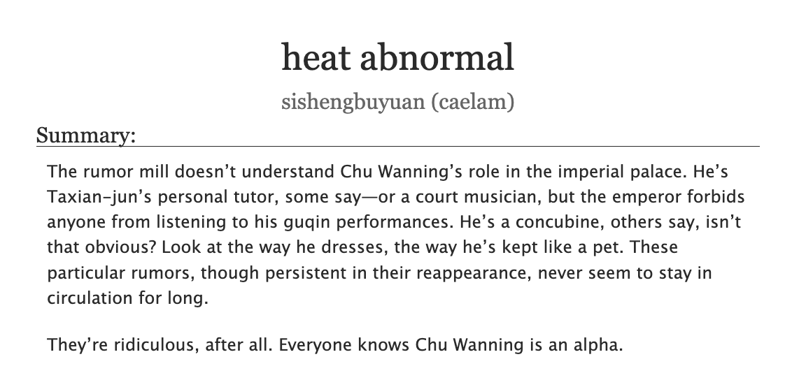 sishengbuyuan's tweet photo. finally posting some 2ha fic! R18, pwp, ranwan a/b/o feat. alpha mr/alpha cwn -> alpha mr/omega cwn, 3.3k https://t.co/6rIK3i9LVt https://t.co/J15yEZjlLS