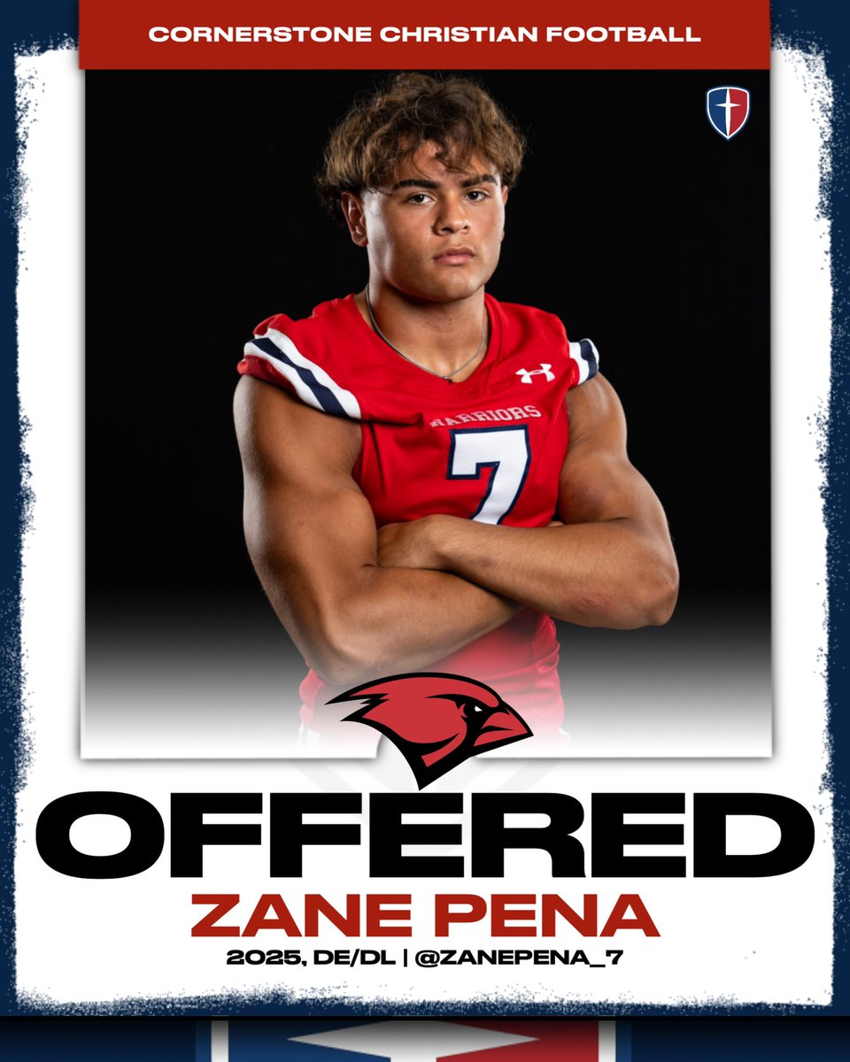 Cornerstone Warrior Football (@cornerstonefb) on Twitter photo 2025, DE- Zane Peña (<a href="/ZanePena_7/">Zane Peña</a>) earns his first D1 offer to <a href="/UIWFootball/">UIW Football</a>! #TheWord <a href="/coach9cg/">Clayton Guillory</a> <a href="/kcolesports/">Kimberly Cole</a> <a href="/samspiegs/">Sam Spiegelman</a> <a href="/2MGE_/">𝟚𝕄 𝔾𝕣𝕚𝕕𝕚𝕣𝕠𝕟 𝔼𝕧𝕒𝕝𝕦𝕒𝕥𝕚𝕠𝕟𝕤</a> <a href="/BDammone/">Along The Wire</a> <a href="/_RL_Martin/">R.L. Martin</a> <a href="/MikeM_Scout/">𝕄𝕚𝕜𝕖 𝕄𝕠𝕣𝕣𝕚𝕤 𝕊𝕣</a> <a href="/JButler_210/">Josh Butler</a> 2025, DE- Zane Peña (<a href="/ZanePena_7/">Zane Peña</a>) earns his first D1 offer to <a href="/UIWFootball/">UIW Football</a>! #TheWord <a href="/coach9cg/">Clayton Guillory</a> <a href="/kcolesports/">Kimberly Cole</a> <a href="/samspiegs/">Sam Spiegelman</a> <a href="/2MGE_/">𝟚𝕄 𝔾𝕣𝕚𝕕𝕚𝕣𝕠𝕟 𝔼𝕧𝕒𝕝𝕦𝕒𝕥𝕚𝕠𝕟𝕤</a> <a href="/BDammone/">Along The Wire</a> <a href="/_RL_Martin/">R.L. Martin</a> <a href="/MikeM_Scout/">𝕄𝕚𝕜𝕖 𝕄𝕠𝕣𝕣𝕚𝕤 𝕊𝕣</a> <a href="/JButler_210/">Josh Butler</a>