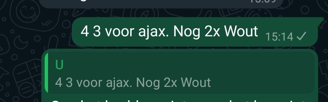 Wil het toch even gezegd hebben.
#heraja #ajax